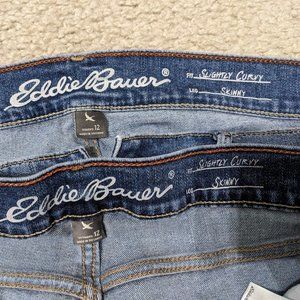2 pairs Eddie Bauer jeans size 12